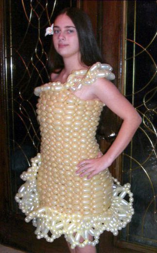 Balloon Dress modeled by Kim Spagnola