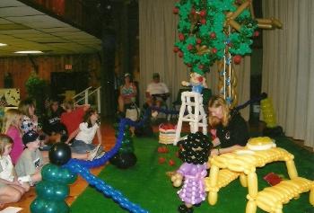 Balloon Picnic Scene at the Niagara County Fair